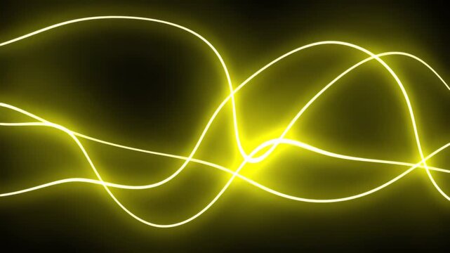 Abstract neon light trails create dynamic flowing patterns suitable for tech art and cinematic visuals