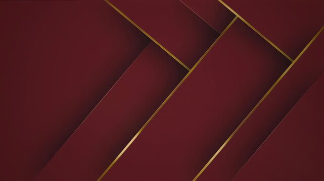 A vibrant abstract red geometric background with intersecting lines and gold edges creating a premium modern texture suitable for design projects