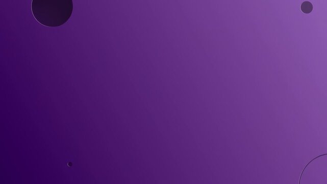 Abstract purple circular shapes drift across a smooth gradient background for cinematic video design inspiration