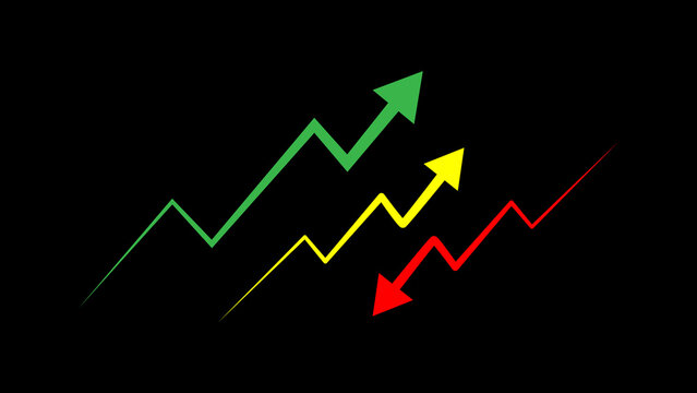 simple flat arrow up and down icon images background vector design