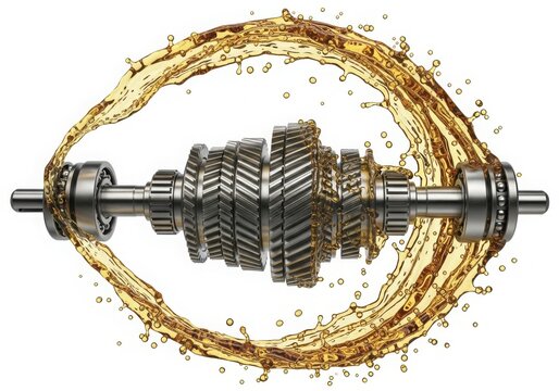 Close-up of a car differential gear assembly
