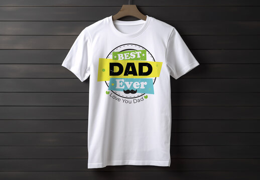 Super Dad Fathers Day Typography Design