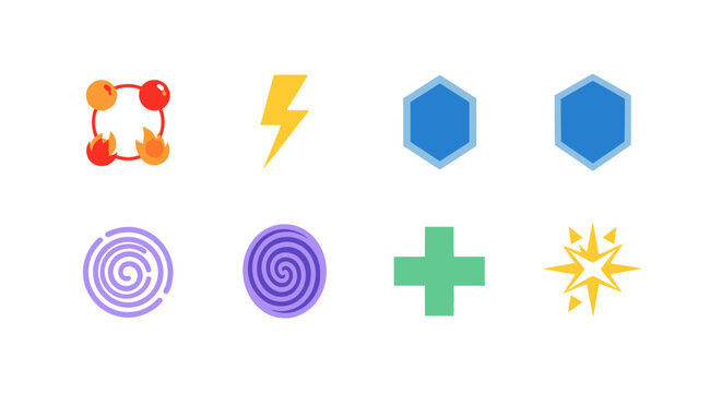 Gaming Status Effect Icon Set