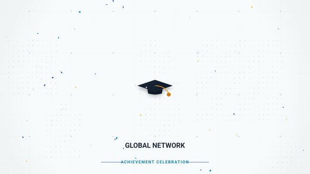 Graduation celebration motion graphics