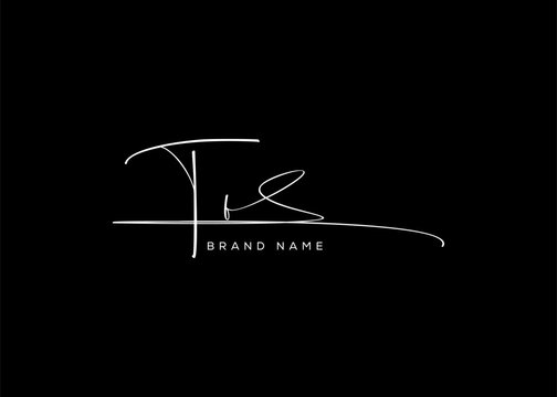 TF letter beauty cursive handwriting logo. vector logo| abstract logo| minimalist logo| brand identity| calligraphy design.