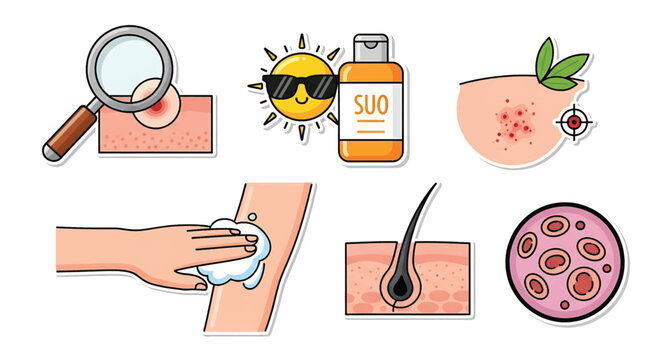 Skin care and health concept.
