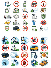 Fototapeta premium Vsai pest control exterminator service eliminating pests and insects