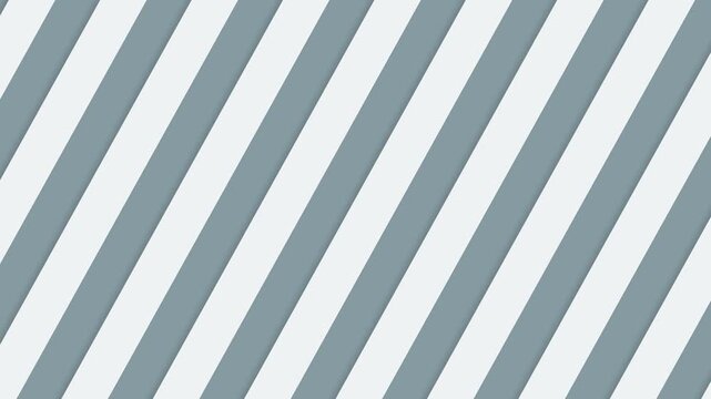 Abstract diagonal striped pattern background with soft blue and white lines, animated pattern, seamless looped background