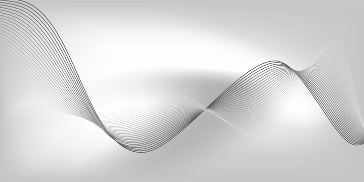Abstract white sporty background vector  with black wavy lines.  modern design for poster