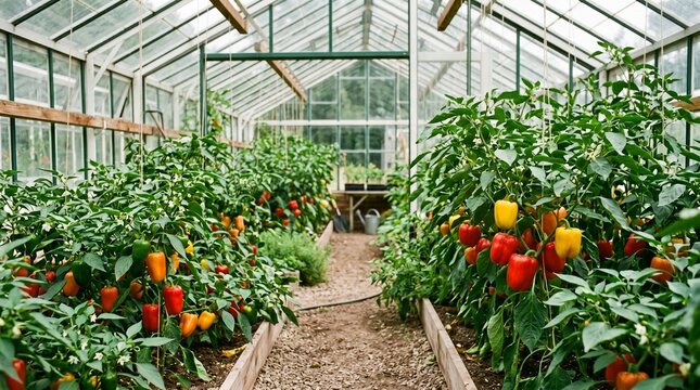 greenhouse with plants