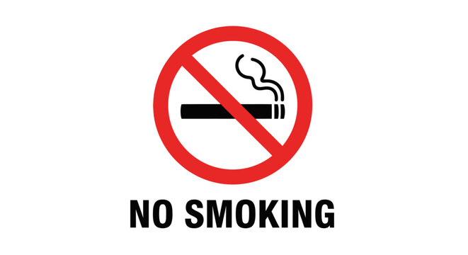 No Smoking Warning Sign Symbol.