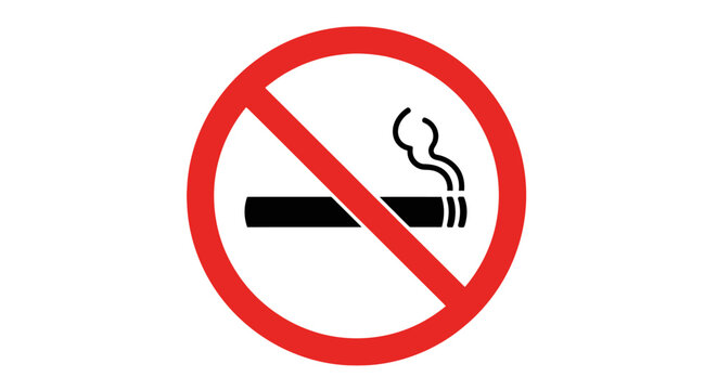 No Smoking Warning Sign Symbol.