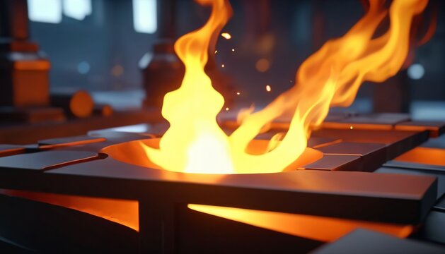 Burning Platform with Geometric Elements