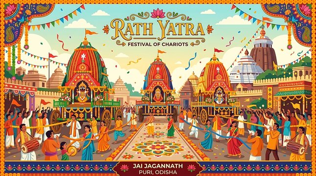 Rath yatra festival of chariots in india