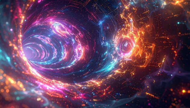 Cosmic Vortex - A Journey Through Space and Time.