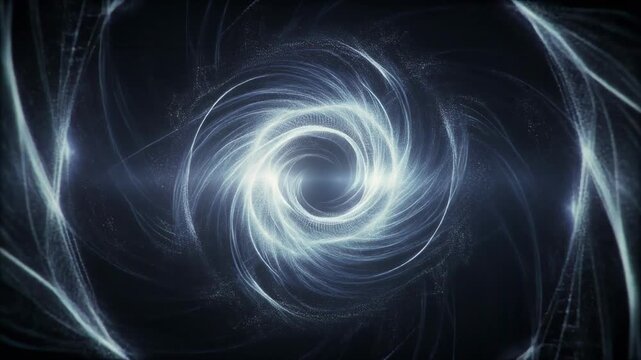 Mesmerizing swirling vortex of light creating a captivating and dynamic visual experience