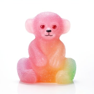 3d jelly glitter monkey candy mammal sweets.