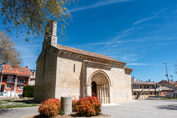 Romanesque Church of San Juan ante Portam Latinam, a 12th-century medieval temple in Arroyo de la Encomienda, Valladolid, Castilla y Leon, Spain © Nandi Estévez
