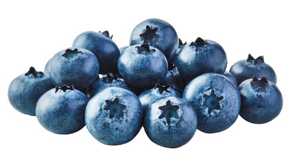 Pile of fresh ripe blueberries with visible bloom © Cressida