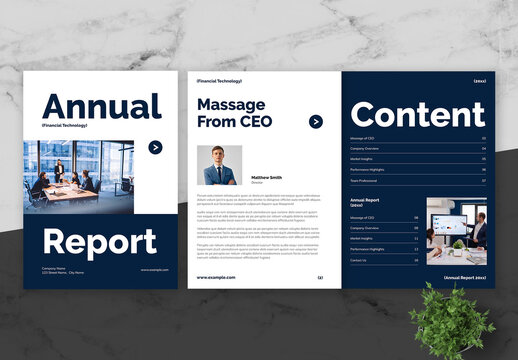 Blue And Black FinTech Annual Report