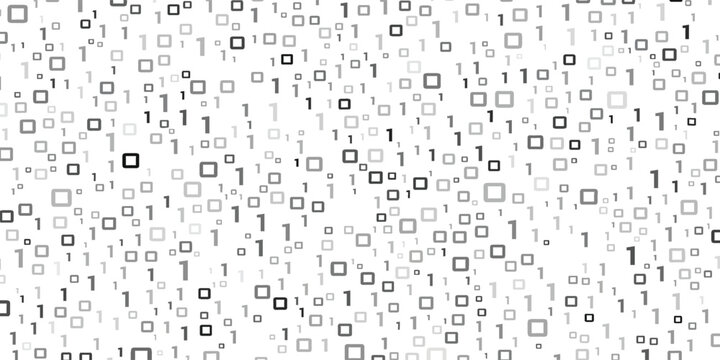 Abstract binary code wave of ones and zeros. Vector graphic pattern with digital stream. eps 10