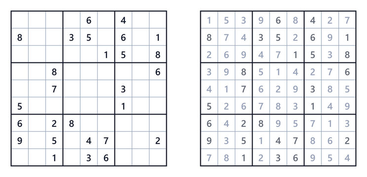 Sudoku expert level puzzle grid for black and white worksheet printable  