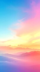 Obraz premium Vibrant colorful sunset sky landscape view.