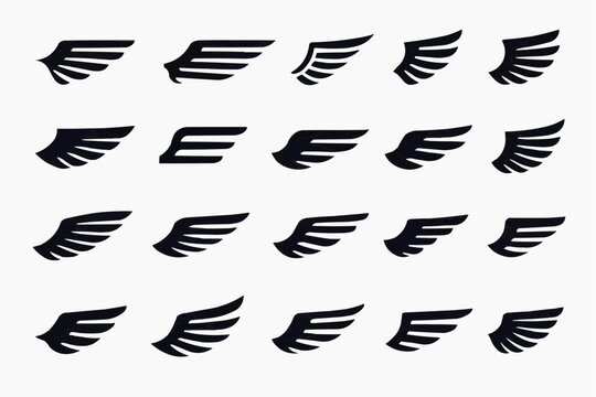  Wing Icon Grid Collection