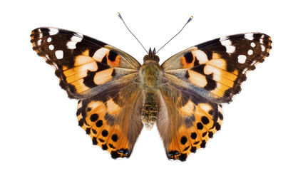 Painted Lady Butterfly with Orange Black, and White Wings © Isadora