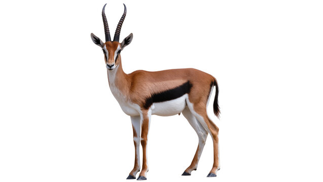 Thomson s gazelle with curved horns standing