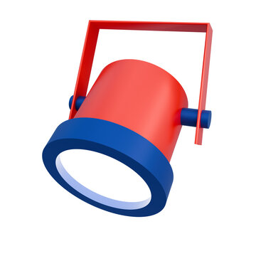 Stage Spotlight 3D Illustration