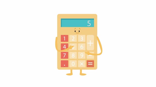 Calculator Animation &ndash; 4K Alpha Channel Seamless Loop