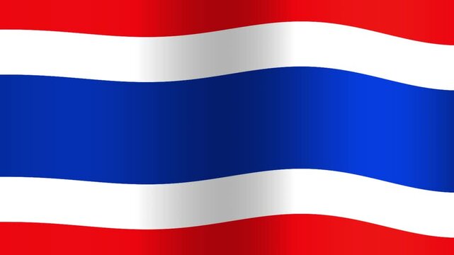 Waving Flag of Thailand - A Symbol of National Pride and Identity.