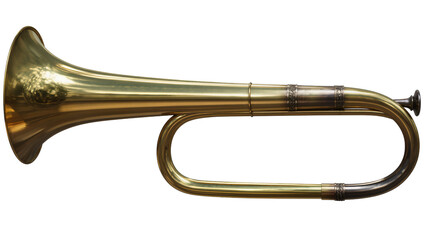 Obraz premium Brass Bugle Horn with Decorative Bands