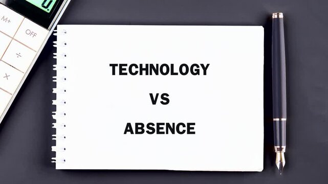 This shows how technology versus absence in daily tasks and activities through visual examples highlighting their differences
