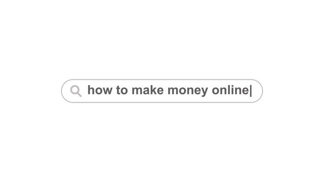 How to Make Money Online Search Animation with Digital Business Opportunity