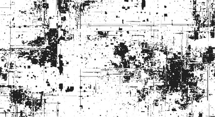 Fototapeta premium Urban Grunge Vector Texture, Abstract Distressed Halftone Overlay with Rough Grain and Transparent Effect.
