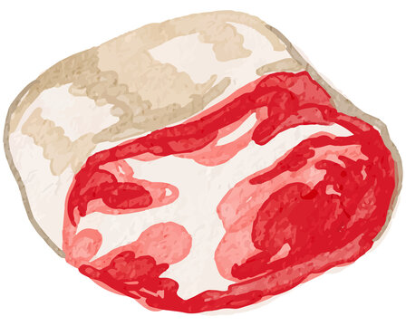 Capocollo Watercolor Illustration