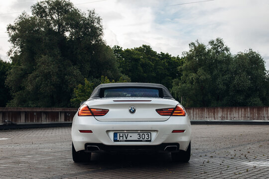 BMW 640 F12 convertible at the parking