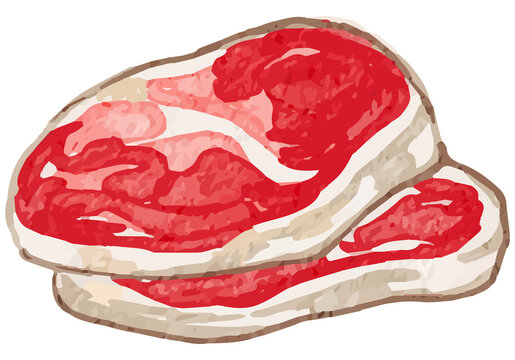 Capocollo Watercolor Illustration