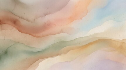 Fototapeta premium Soft watercolor background with pastel colors.