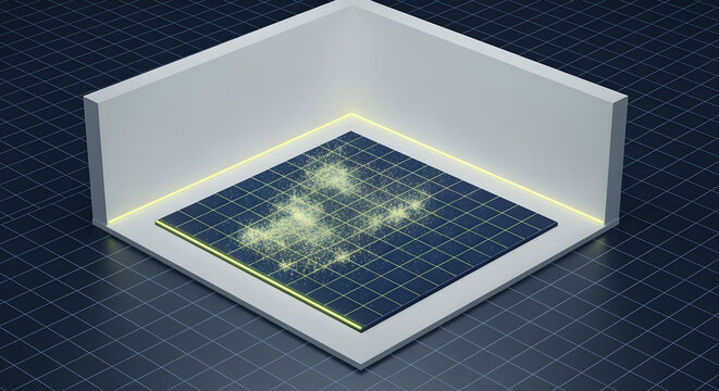 Floating Platform in Dark Environment