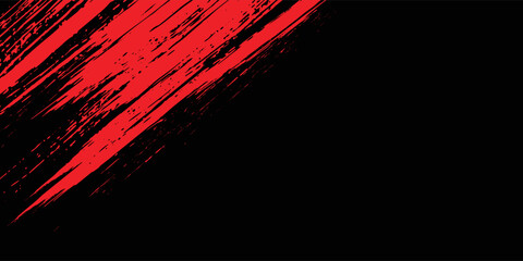 Abstract red and black colors grunge background for sporty design © kamilia