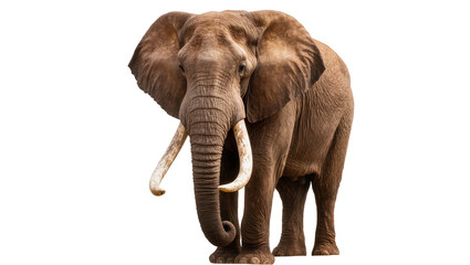 Fototapeta premium African elephant with large tusks and ears