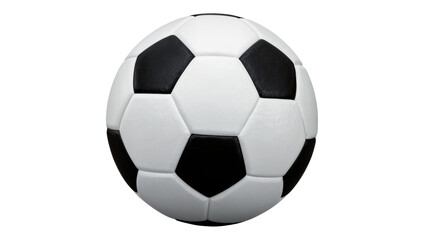 Fototapeta premium Classic soccer ball with black and white pentagons and hexagons