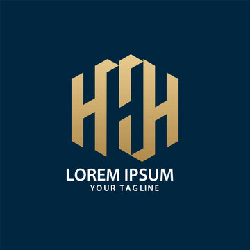 HHH Negative Space Monogram Logo