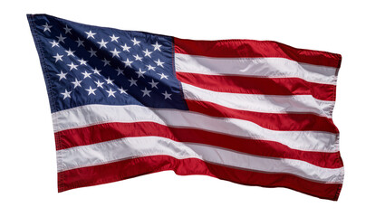 Obraz premium American flag waving with stars and stripes