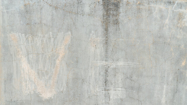 Weathered Light Gray Concrete Wall with Faint White Marks