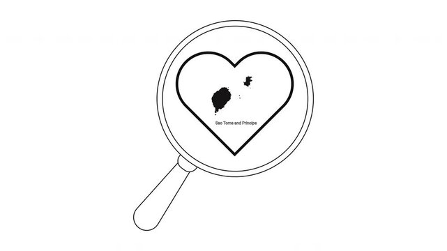 Magnifying glass over heart with black spot and text.