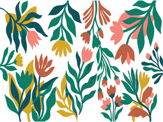 Fototapeta premium Colorful Floral Illustration